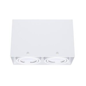 Lampa Sufitowa Blocco Biały 2x7W GU10 Led Milagro