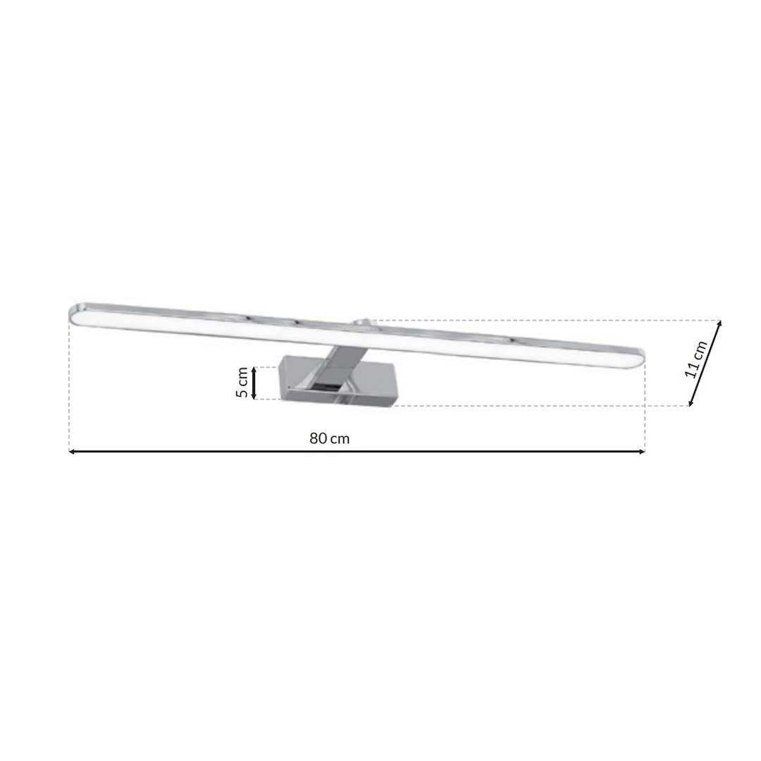 Kinkiet SPLASH CHROME 80cm 16W LED Milagro - obrazek 7