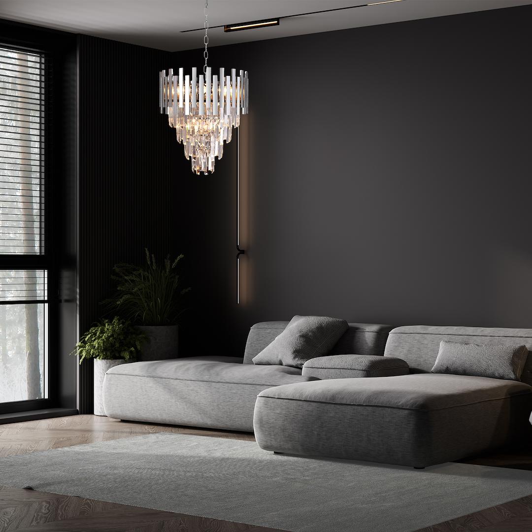 Żyrandol ASPEN II CHROME 9xE14 Milagro - obrazek 10