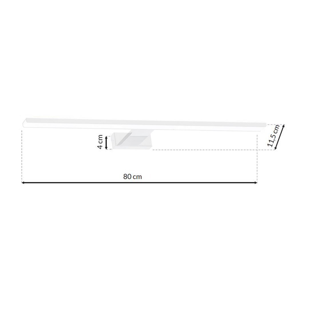 Kinkiet Shine 80cm 15W LED Biały Milagro - obrazek 7