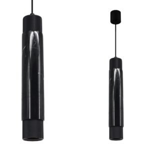 Lampa wisząca MARBLE BLACK 1xGU10 Milagro