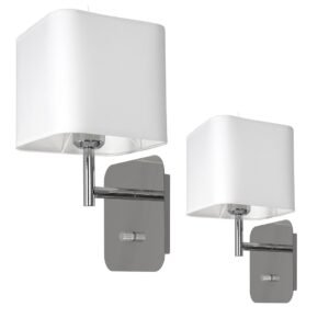 Kinkiet Napoli 1xE27 Biały / Chrom Milagro