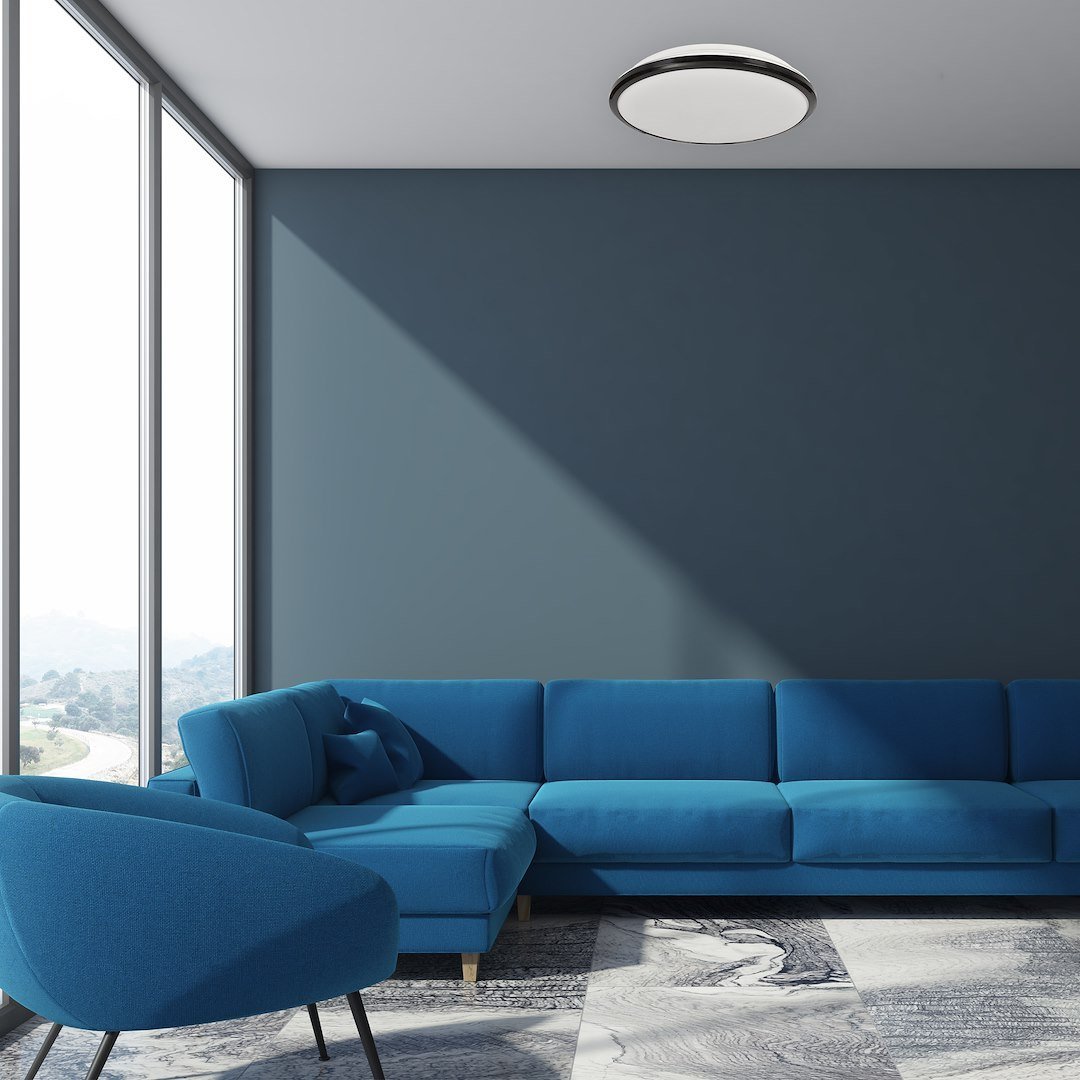 Plafon TERMA BLACK 18W LED IP44 Ø280 mm Milagro - obrazek 4