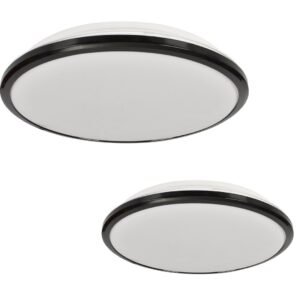 Plafon TERMA BLACK 24W LED IP44 Ø360 mm Milagro