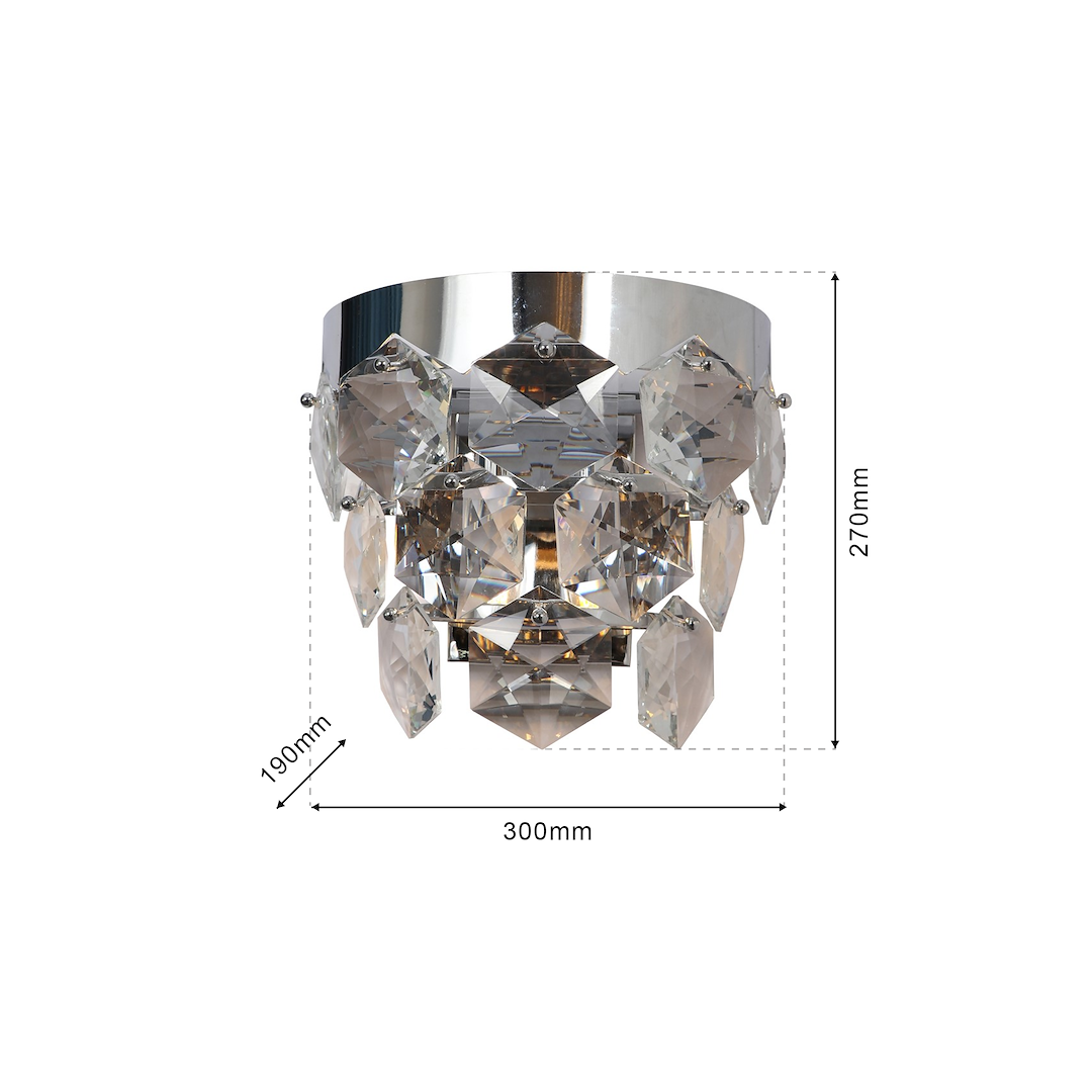 Kinkiet GRACE CHROME 2xE14 Milagro - obrazek 8