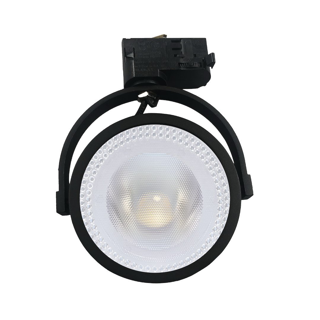 Oprawa Lugar Track Czarny 1xAR111 GU10 - 3-obwodowy Milagro