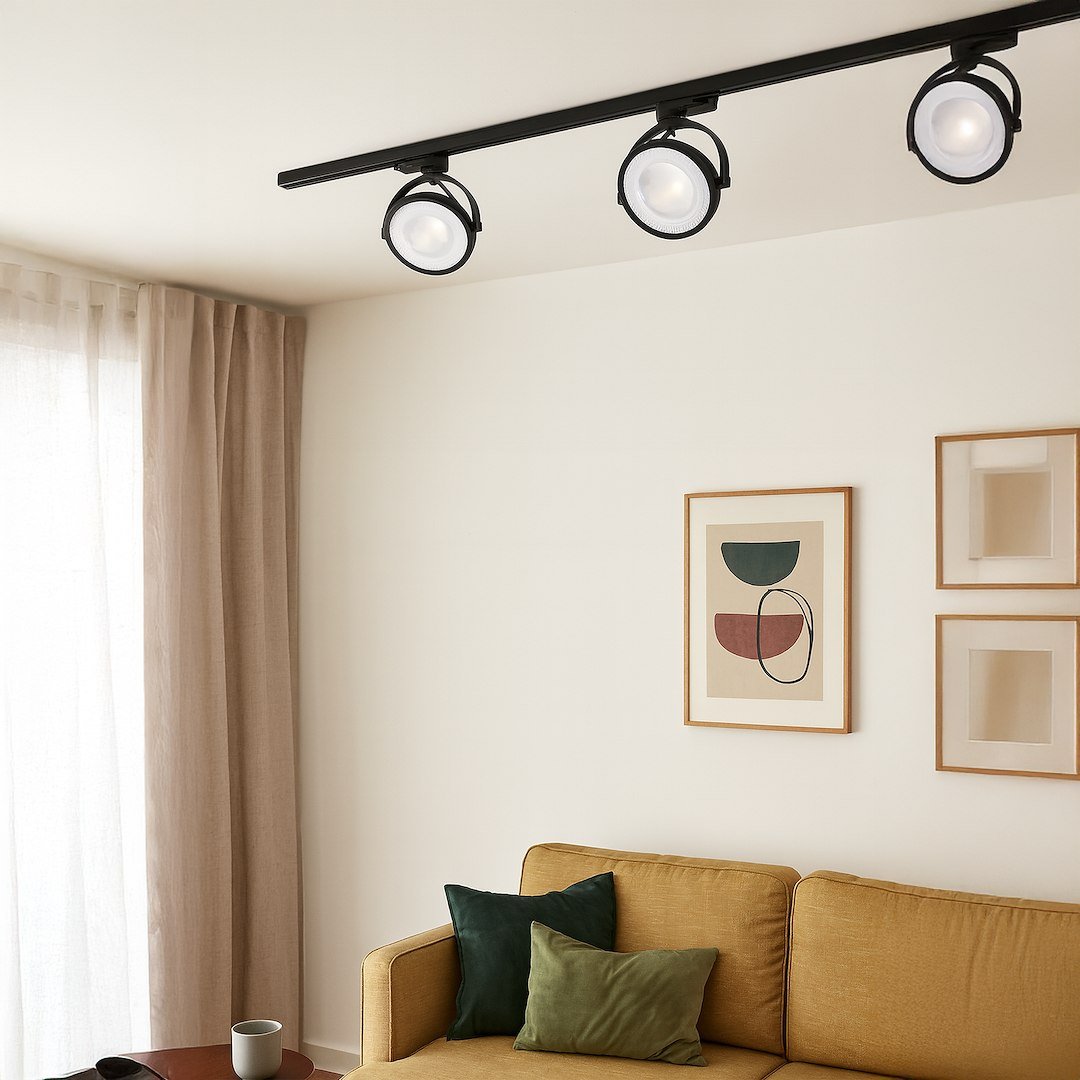 Oprawa Lugar Track Czarny 1xAR111 GU10 - 3-obwodowy Milagro - obrazek 5