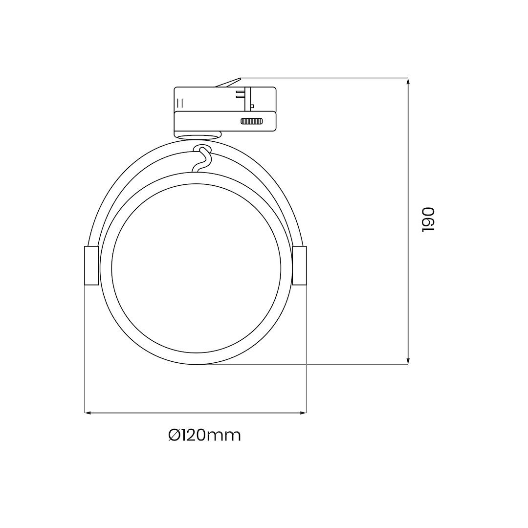 Oprawa Lugar Track Czarny 1xAR111 GU10 - 3-obwodowy Milagro - obrazek 7