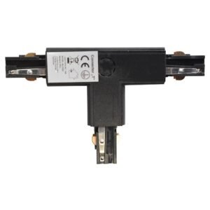 Łącznik Lampy Track Light Czarny 3-obwodowy Typ: T DL Milagro