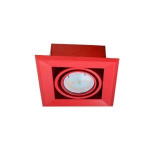 LAMPA PODTYNKOWA BLOCCO CZERWONY 1x7W GU10 LED Milagro