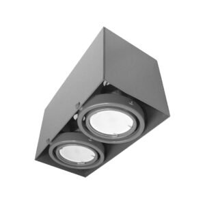 LAMPA SUFITOWA BLOCCO SZARY 2x7W GU10 LED Milagro