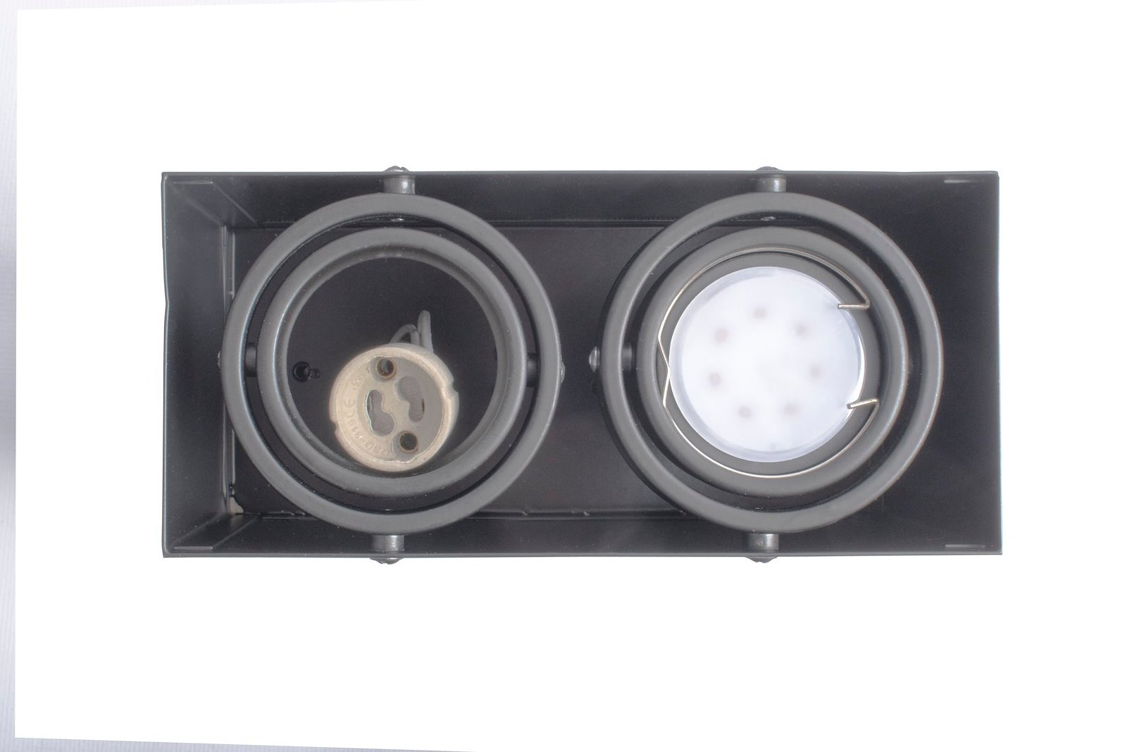 LAMPA SUFITOWA BLOCCO SZARY 2x7W GU10 LED Milagro - obrazek 4