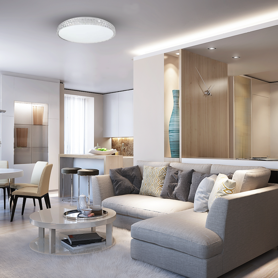 Plafoniera SHINY CLEAR 34W Ø490 mm Milagro - obrazek 3