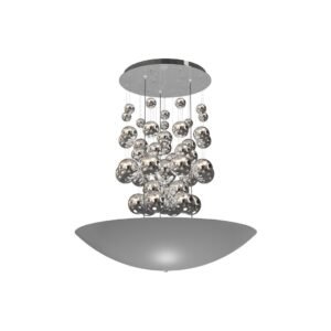 LAMPA WISZĄCA PERLA SILVER 42W LED Milagro
