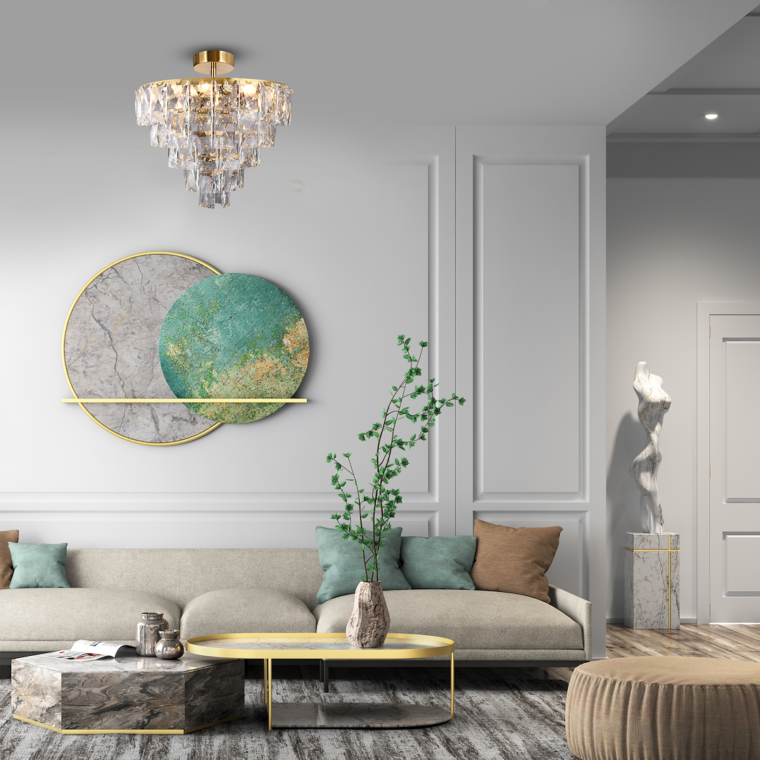 Lampa sufitowa CHELSEA GOLD 6xE14 Milagro - obrazek 3