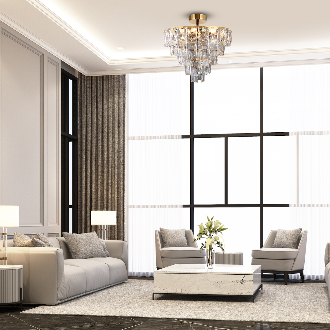 Lampa sufitowa CHELSEA GOLD 6xE14 Milagro - obrazek 4