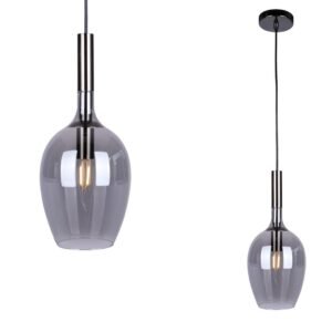 Lampa wisząca LUGANO SMOKED 1xE14 Milagro