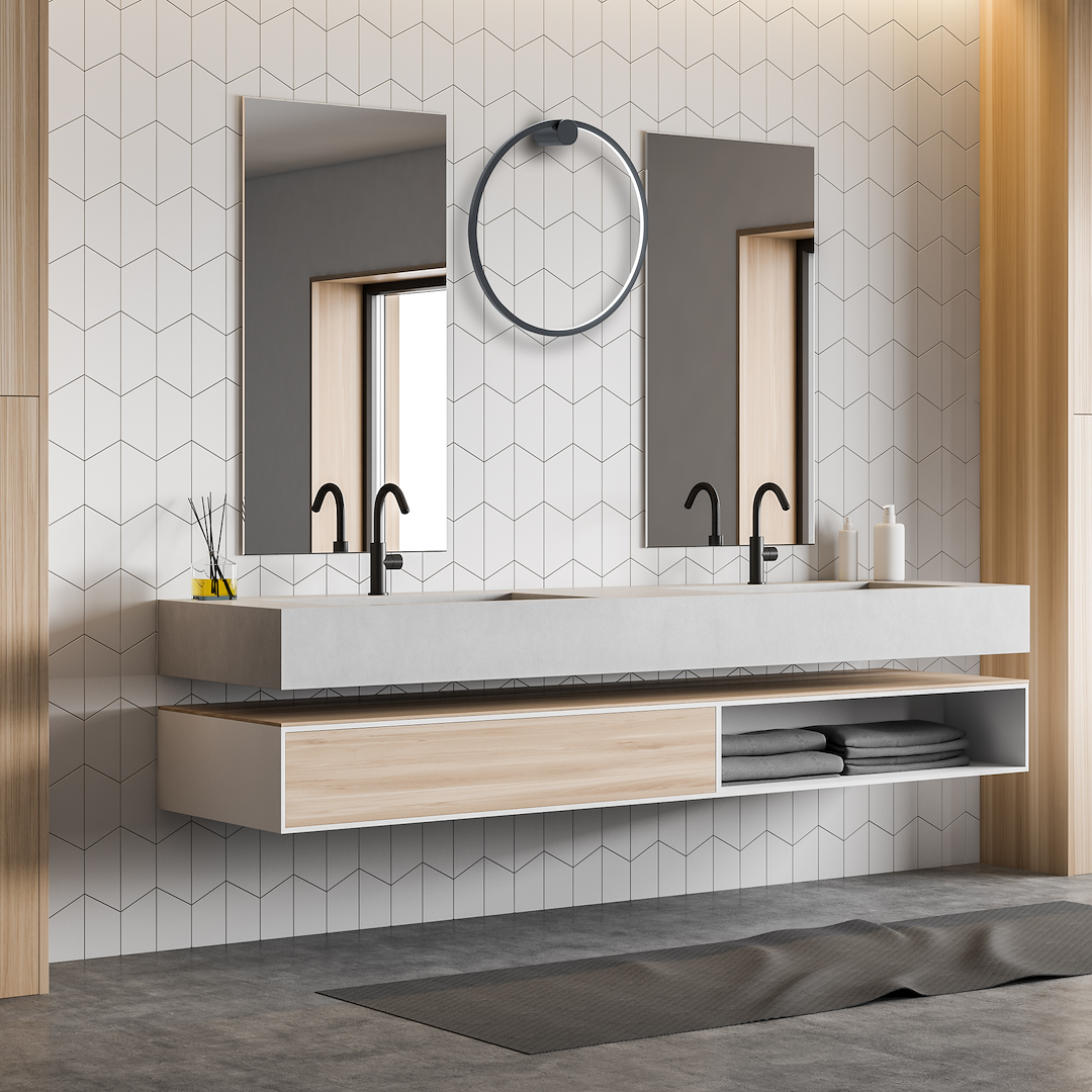 Kinkiet Saturno Black 25W LED Milagro - obrazek 3