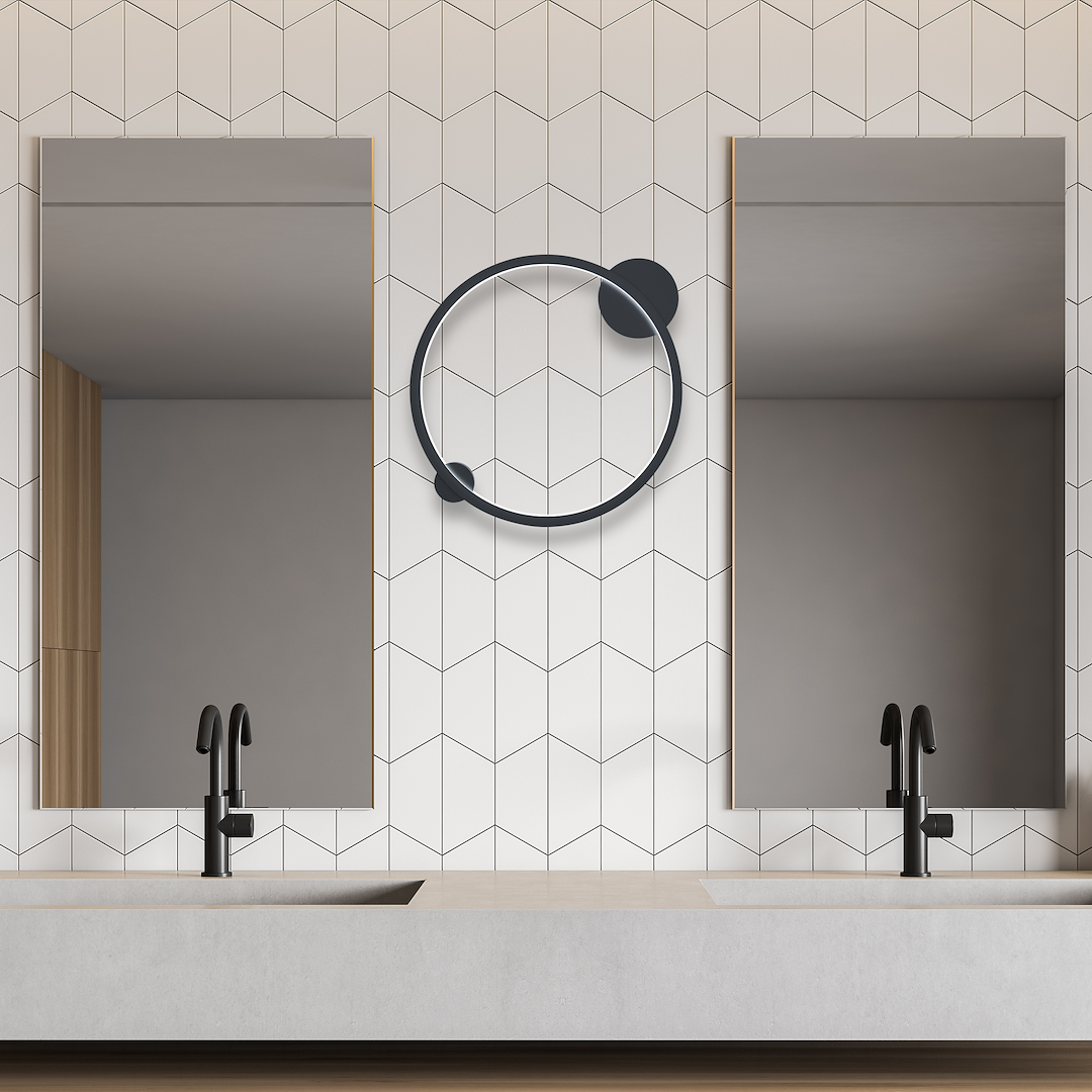 Lampa sufitowa Saturno Black 25W LED Milagro - obrazek 3