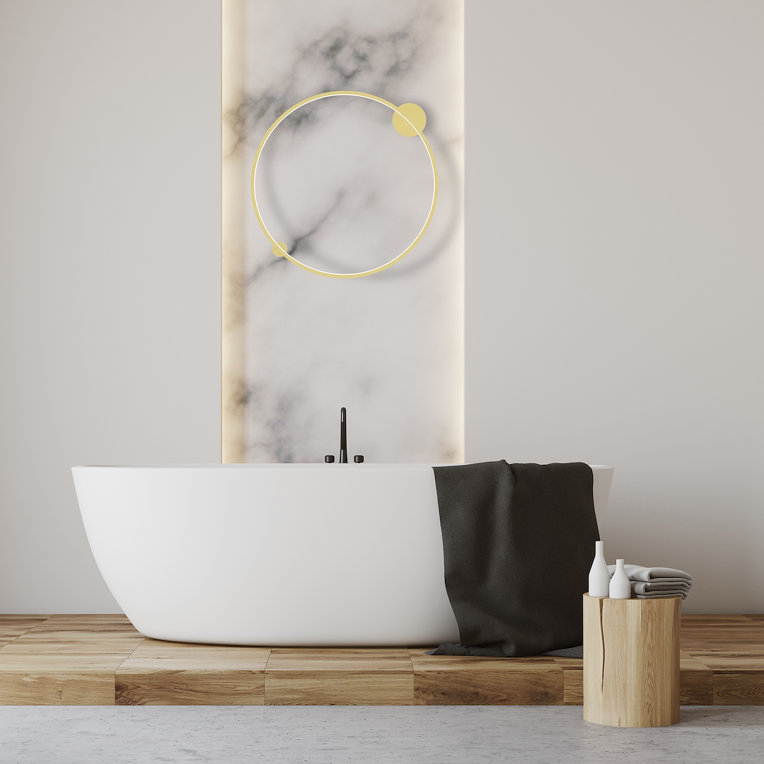 Lampa sufitowa Saturno Gold 46W LED Milagro - obrazek 3