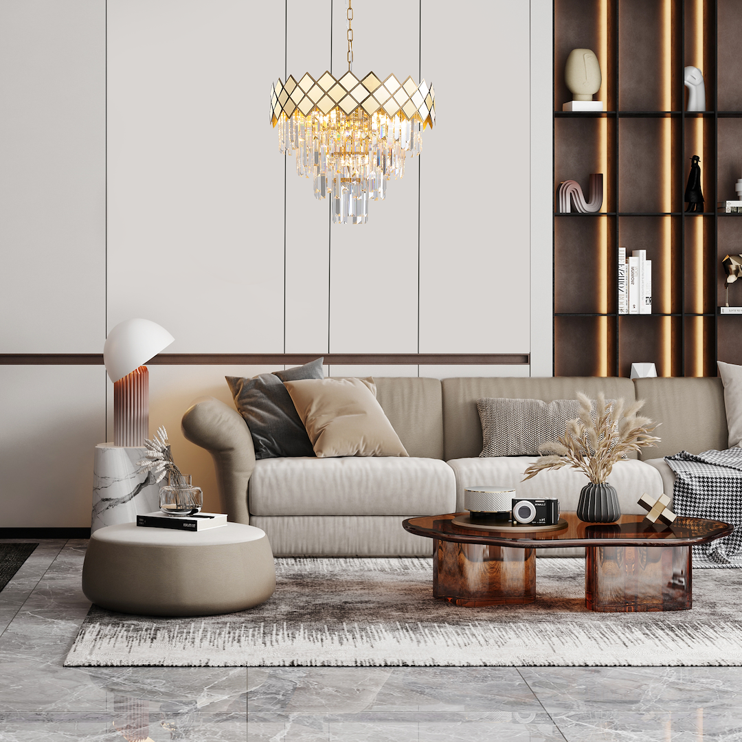 Żyrandol CARISMA GOLD 9xE14 Milagro - obrazek 3