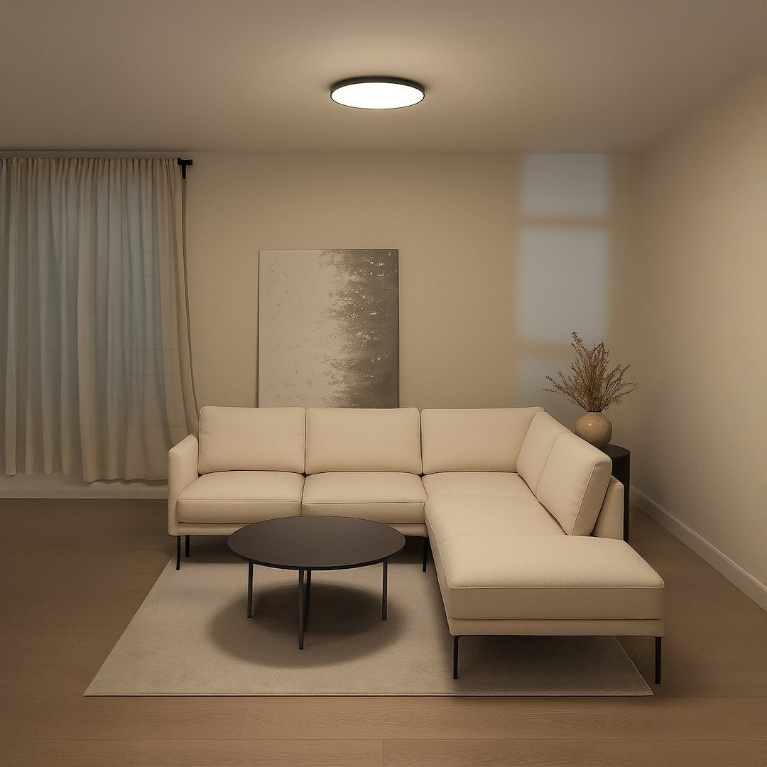 Plafon Slimi 18W 4000K Czarny Milagro - obrazek 2