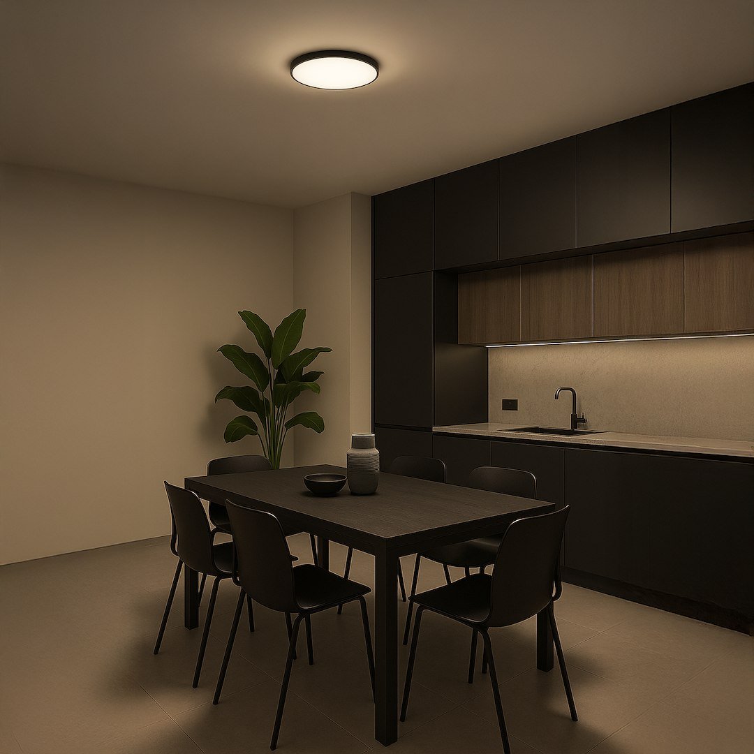 Plafon Slimi 18W 4000K Czarny Milagro - obrazek 3