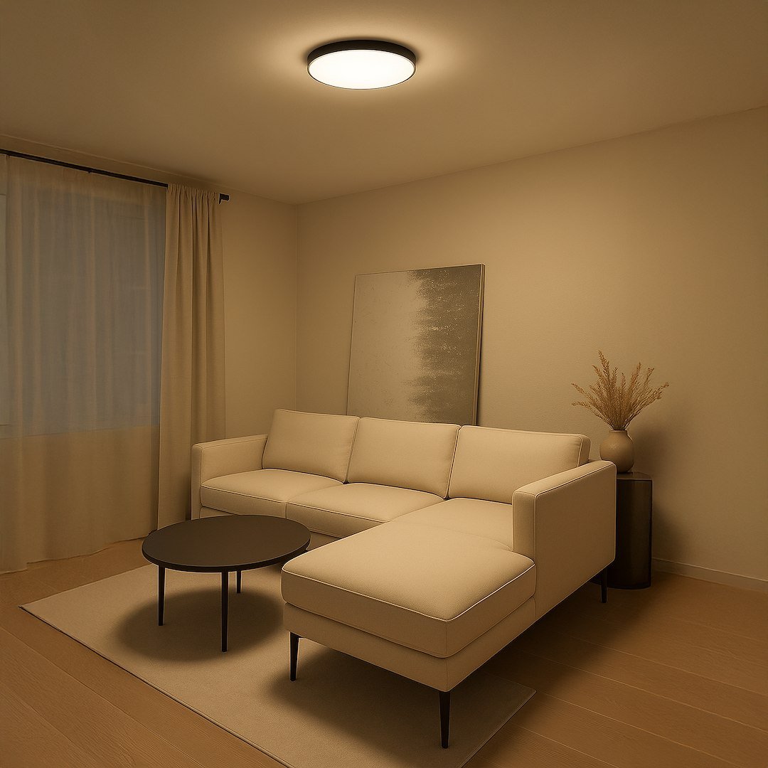 Plafon Slimi 24W 4000K Czarny Milagro - obrazek 2