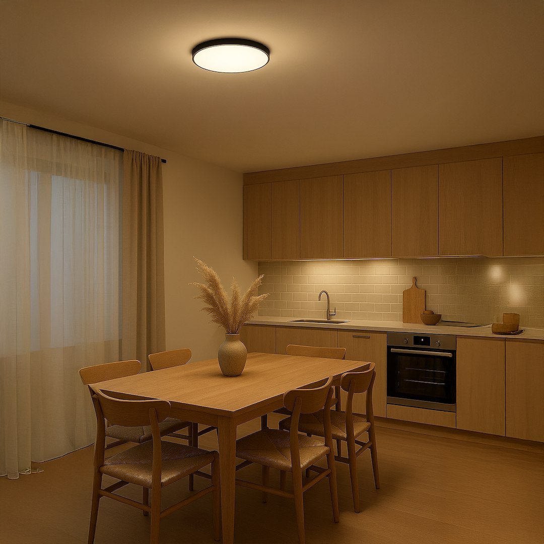 Plafon Slimi 24W 4000K Czarny Milagro - obrazek 3