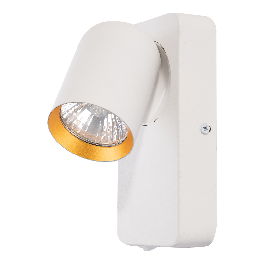 Kinkiet Andy 1xGU10 Biały + Złoty Milagro - obrazek 5