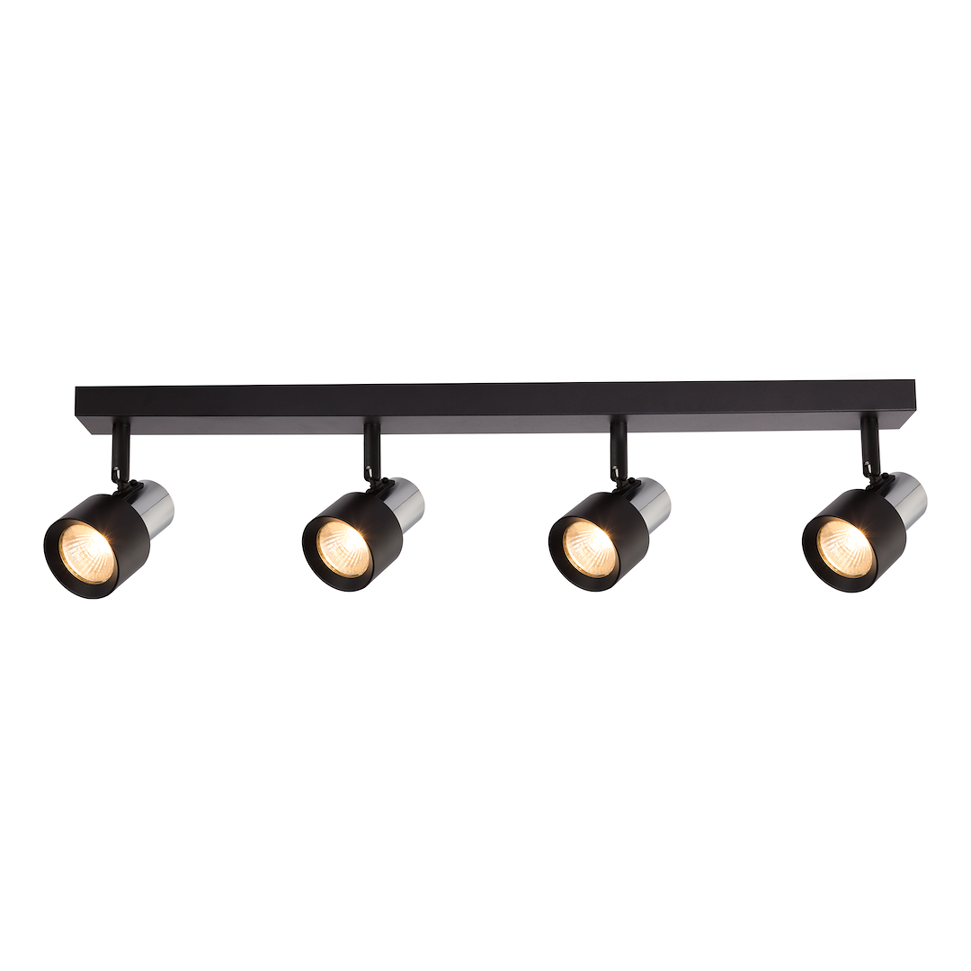 Lampa Sufitowa Cino 4xGU10 Czarny + Chrom Milagro - obrazek 2