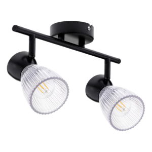 Lampa sufitowa BEST BLACK 2xE14 Milagro
