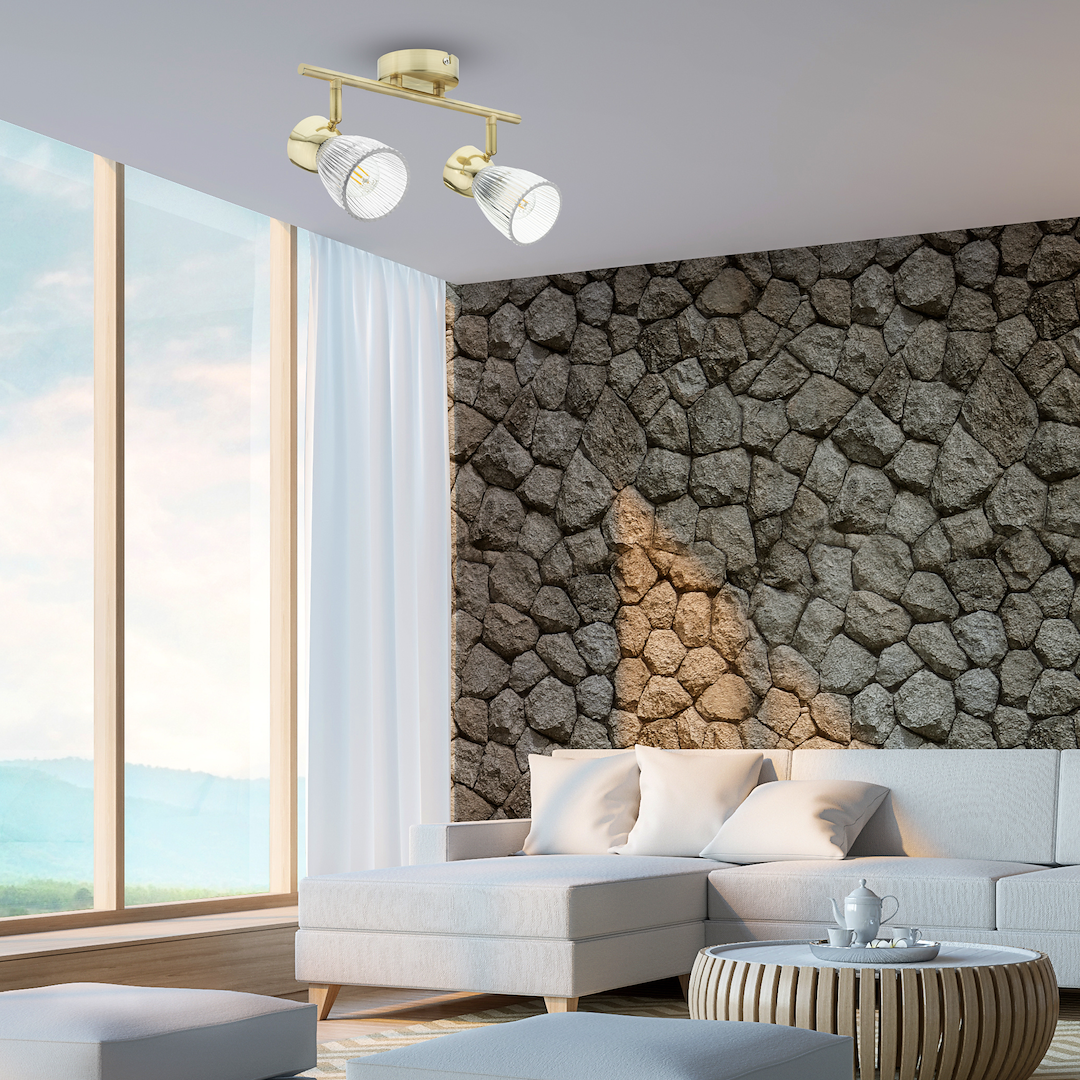 Lampa sufitowa BEST GOLD 2xE14 Milagro - obrazek 5