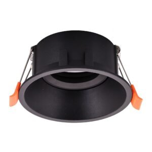 Oczko Sufitowe Podtynkowe Okrągłe Ruchome 1xGU10 IP20 Czarny Milagro