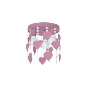 Lampa Sufitowa CORAZON VIOLET 3xE27 Milagro