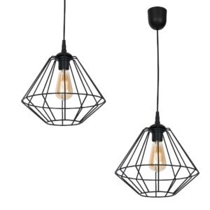 Lampa wisząca COLIN BLACK 1xE27 Milagro