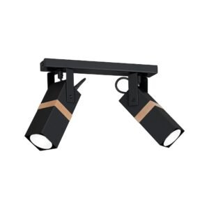 Lampa sufitowa VIDAR BLACK 2xGU10 Milagro