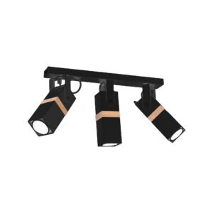 Lampa sufitowa VIDAR BLACK 3xGU10 Milagro