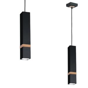 Lampa wisząca VIDAR BLACK 1xGU10 Milagro