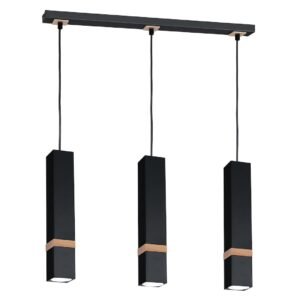 Lampa wisząca VIDAR BLACK 3xGU10 Milagro