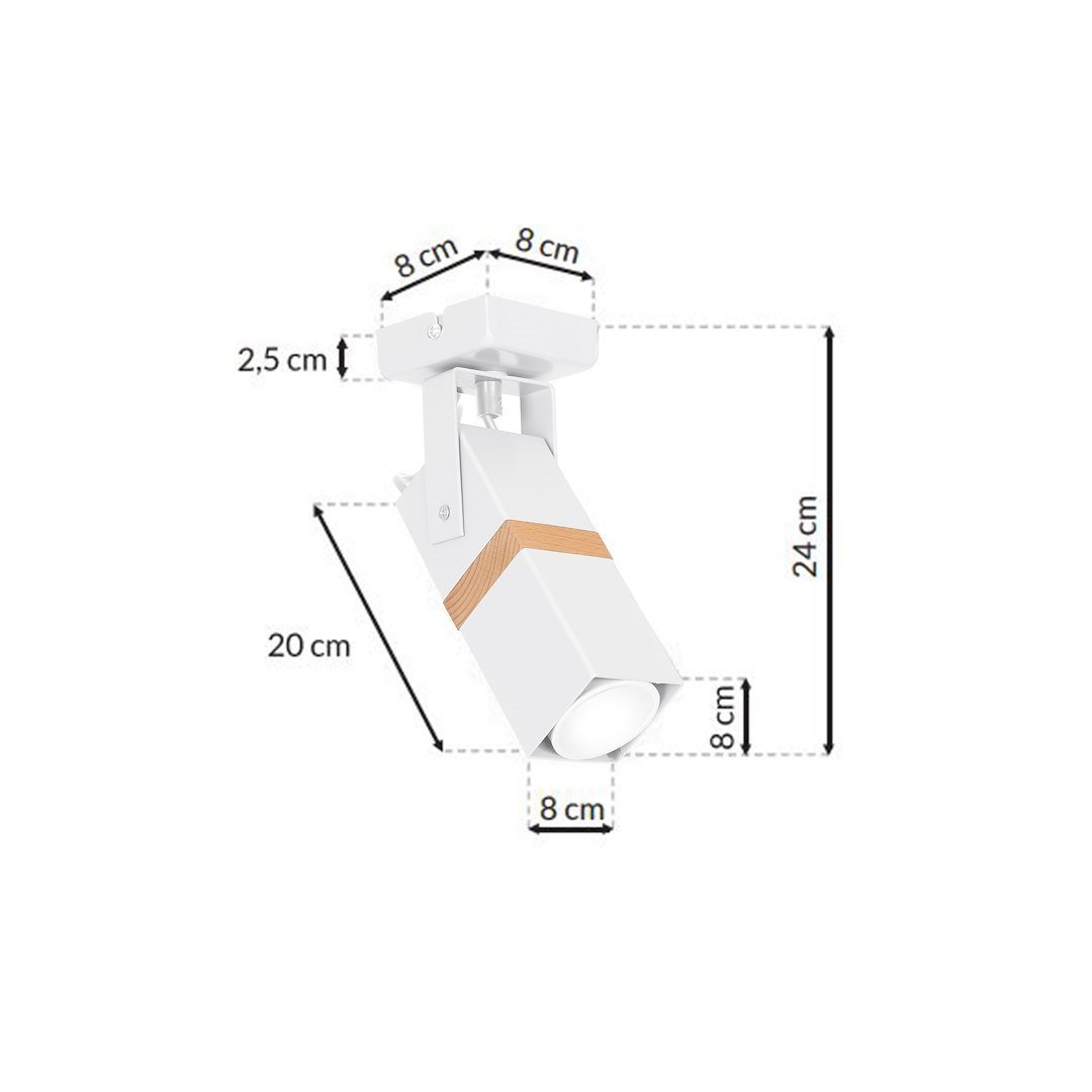 Kinkiet Vidar 1xGU10 Biały Milagro - obrazek 7