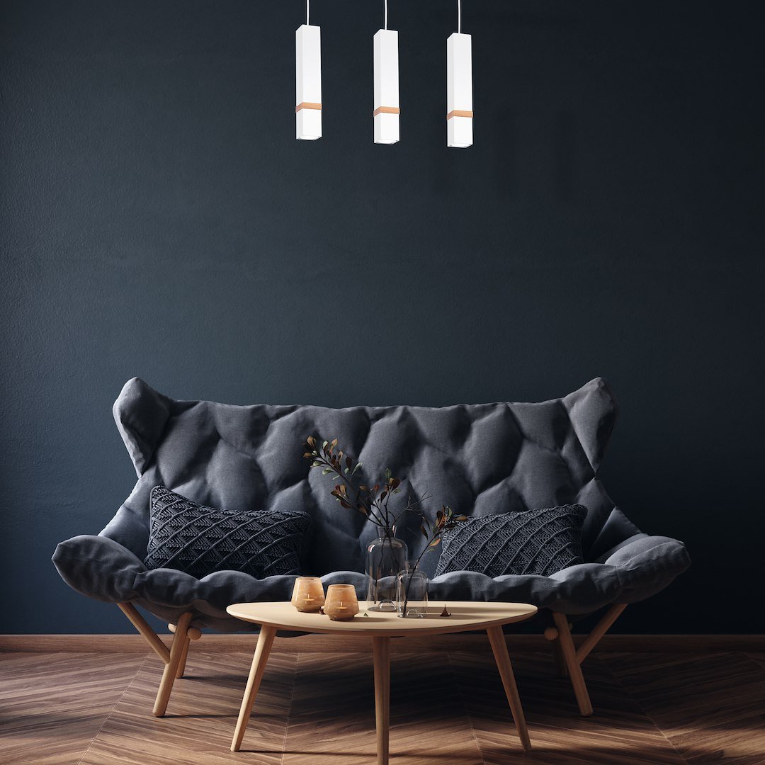 Lampa wisząca Vidar Biały 3xGU10 Milagro - obrazek 3