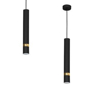 Lampa wisząca JOKER BLACK/GOLD 1xGU10 Milagro