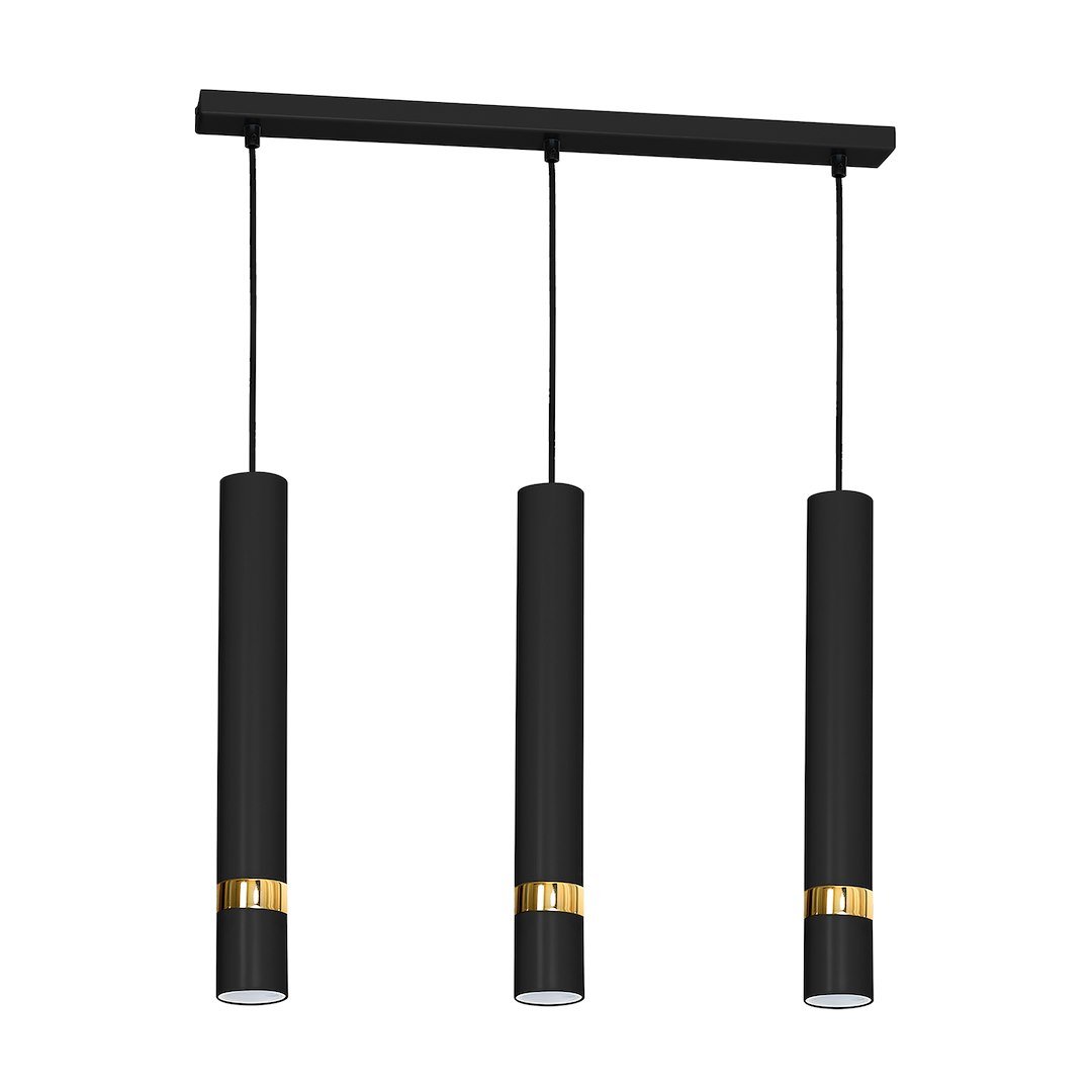 Lampa wisząca JOKER BLACK/GOLD 3xGU10 Milagro