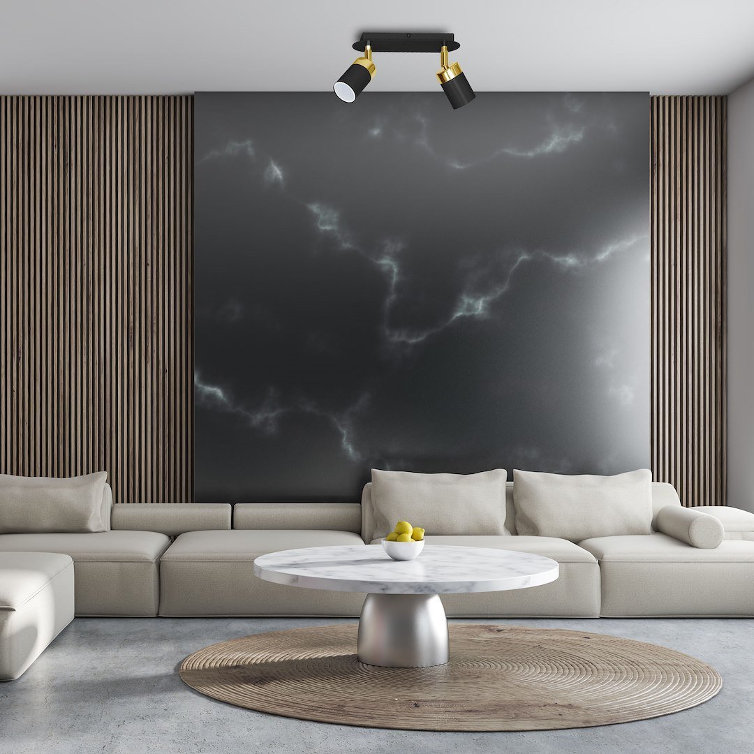 Lampa sufitowa JOKER BLACK/GOLD 2xGU10 Milagro - obrazek 4