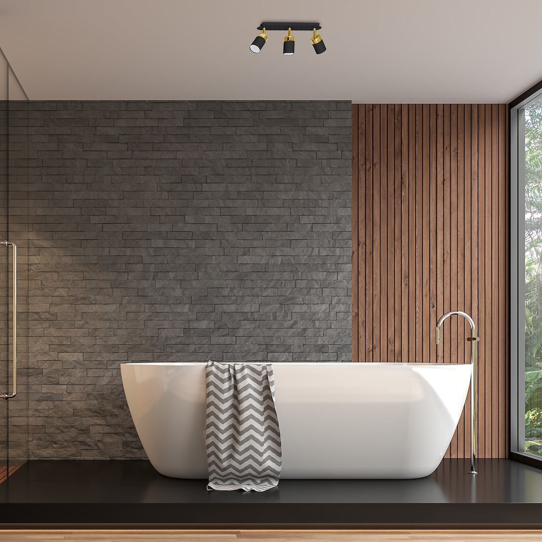 Lampa sufitowa JOKER BLACK/GOLD 3xGU10 Milagro - obrazek 6