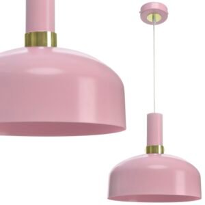 Lampa wisząca MALMO PINK 1xE27 Milagro