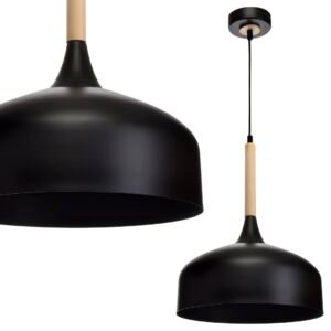 Lampa wisząca TAYLOR BLACK 1xE27 60W Milagro