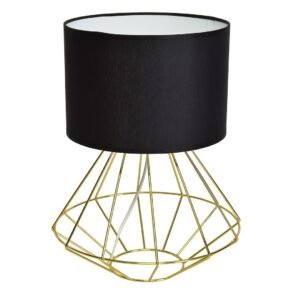 Lampa stojąca LUPO BLACK/GOLD 1xE27 Milagro