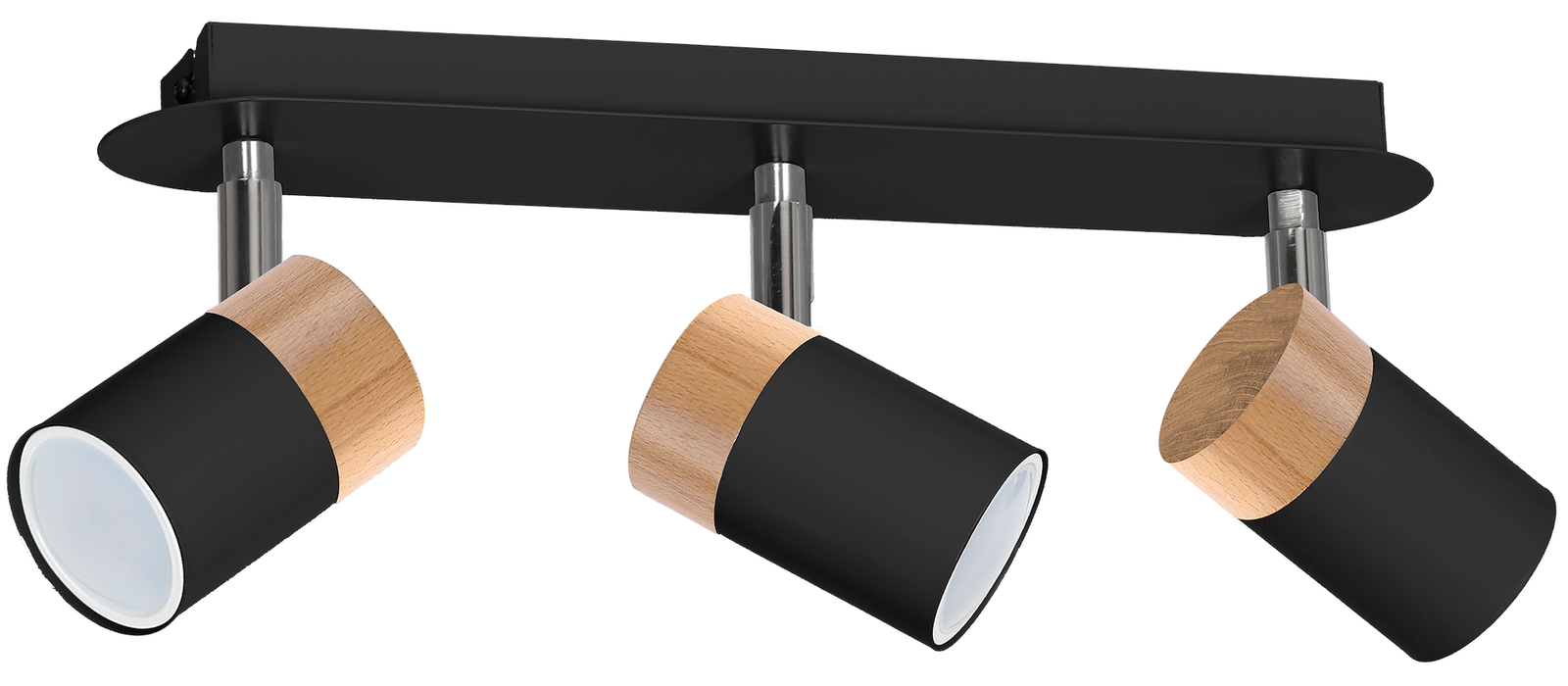 Lampa sufitowa JOKER BLACK/WOOD 3xGU10 Milagro - obrazek 8